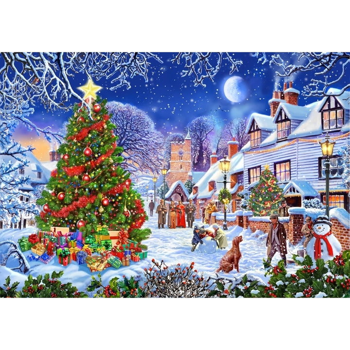 A village XMAS TREE DEC 19 2016 FINAL Poster Print by Steve Crisp Image 2