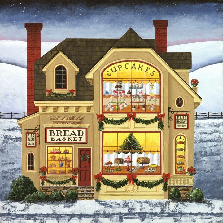 Christmas Village - The Bread Basket Poster Print by Art Poulin Image 1