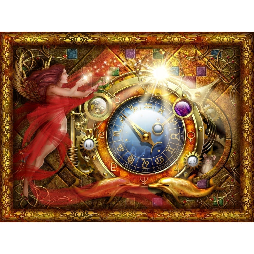 Cosmic Clock Poster Print by Ciro Marchetti Image 1