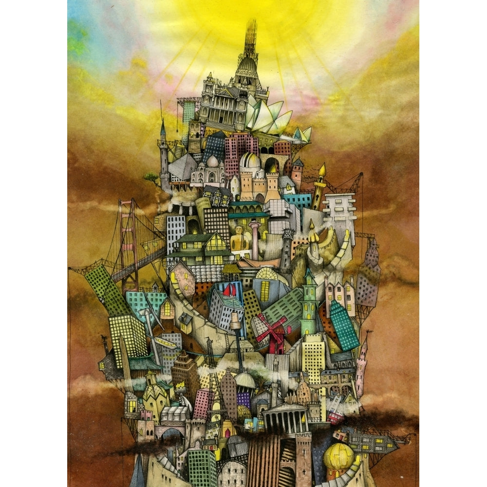 Around The World Poster Print by Colin Thompson Image 1