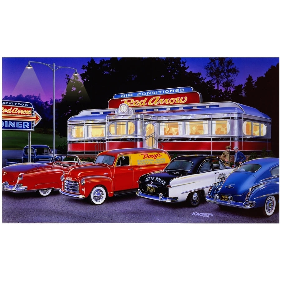 Red Arrow Diner Poster Print by Bruce Kaiser Image 1