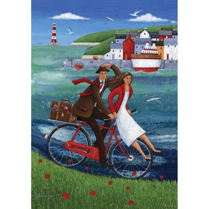 Seaside Bike Ride Poster Print by Peter Adderley Image 2