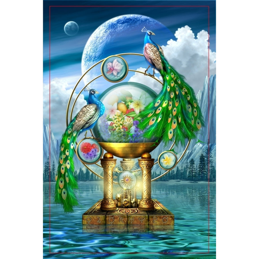 Peacocks Lagoon Poster Print by Ciro Marchetti Image 1