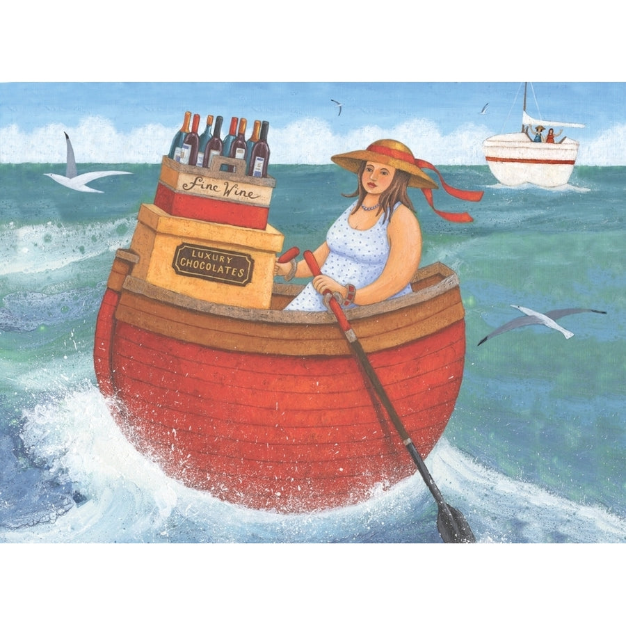 Rowing In Luxury Poster Print by Peter Adderley Image 1