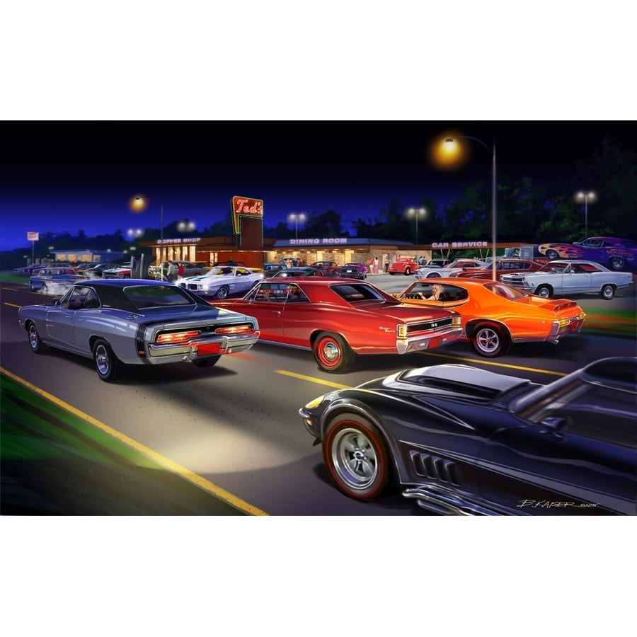 Teds Painting Poster Print by Bruce Kaiser Image 1