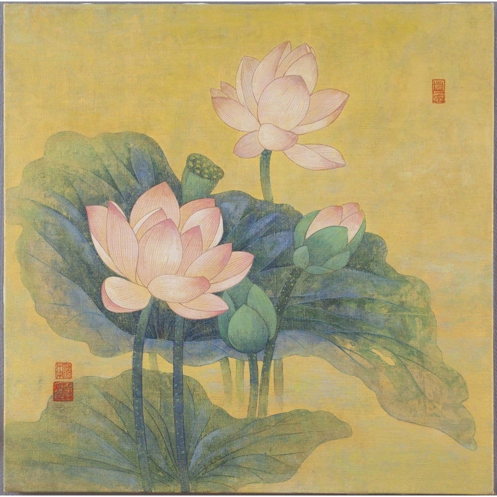 Dream Lotus Poster Print by Ailian Price Image 2