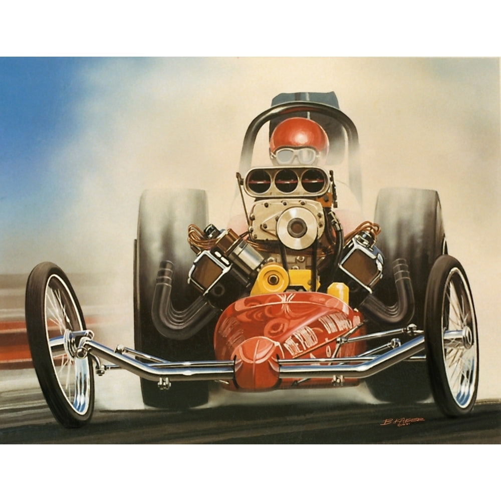 Top Fuel Dragster Poster Print by Bruce Kaiser Image 2