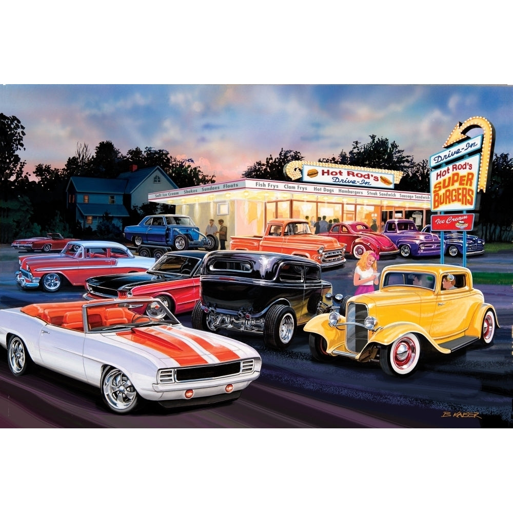 Hot Rod Drive In Poster Print by Bruce Kaiser Image 2