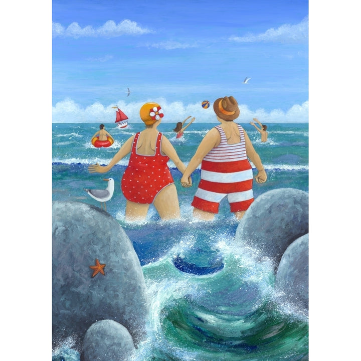 I Do Like To Be Beside The Seaside Poster Print by Peter Adderley Image 1