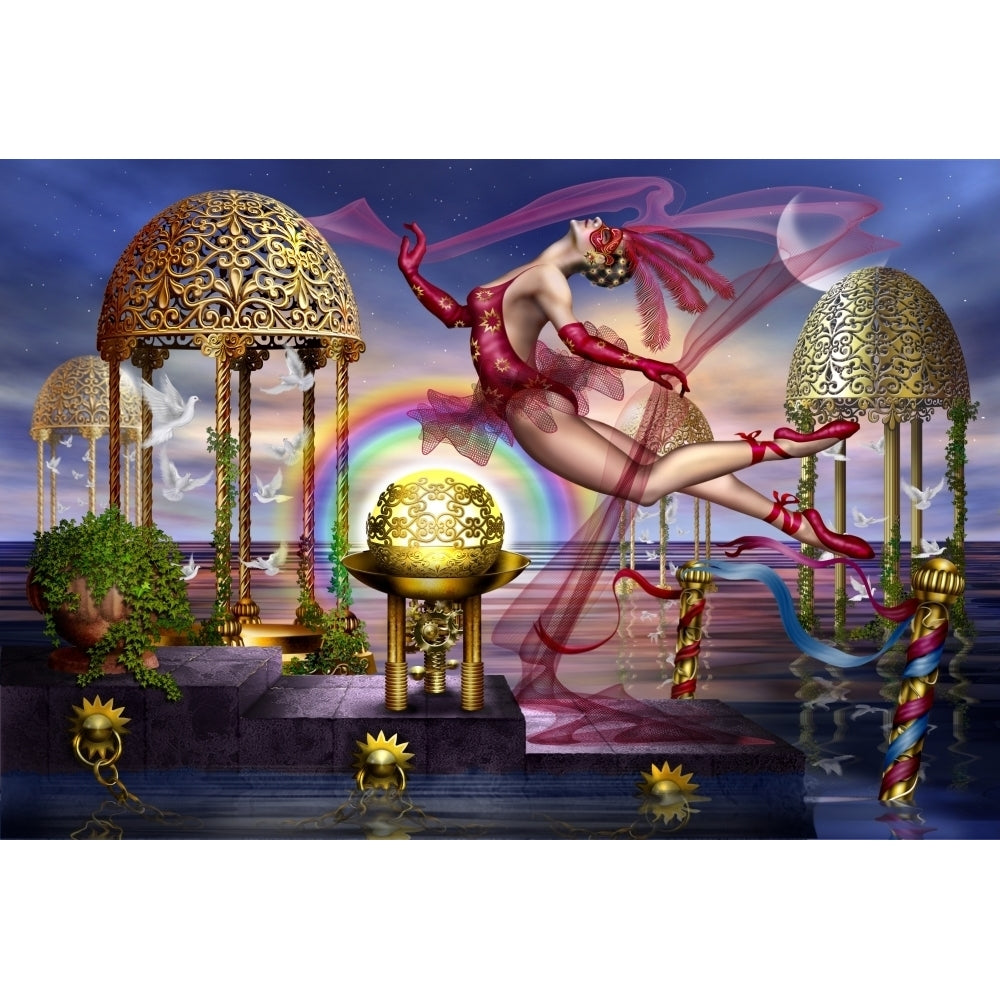 Golden Gazebos Poster Print by Ciro Marchetti Image 2