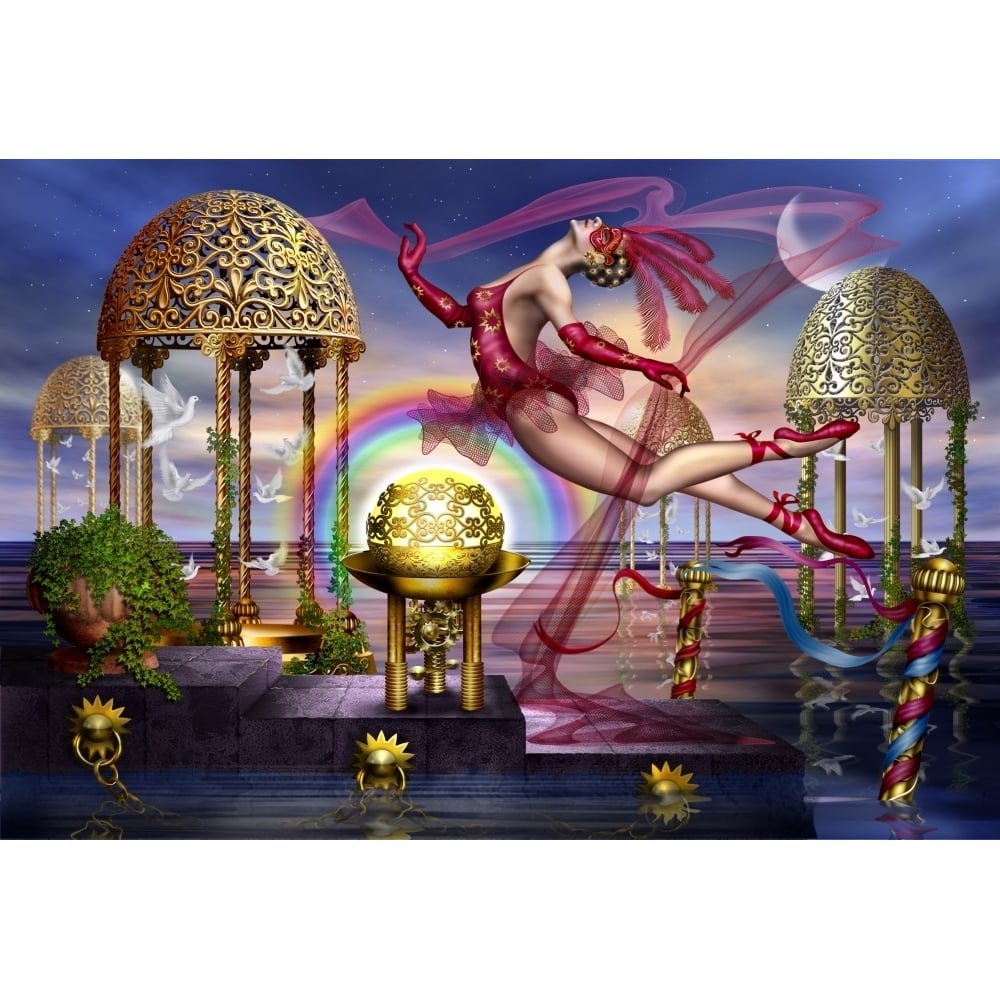 Golden Gazebos Poster Print by Ciro Marchetti Image 1