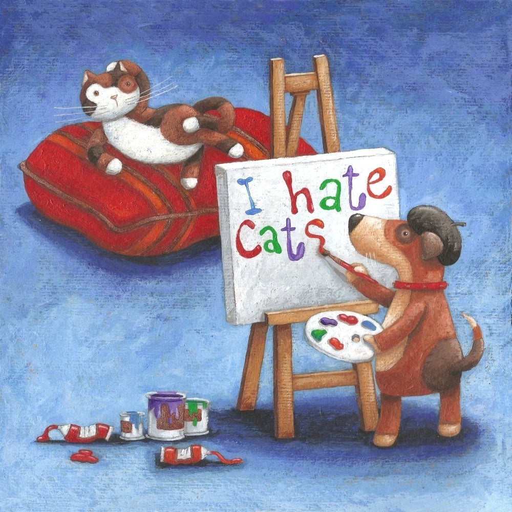 I Hate Cats Poster Print by Peter Adderley Image 1