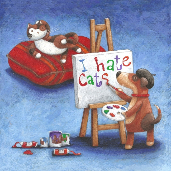 I Hate Cats Poster Print by Peter Adderley Image 1