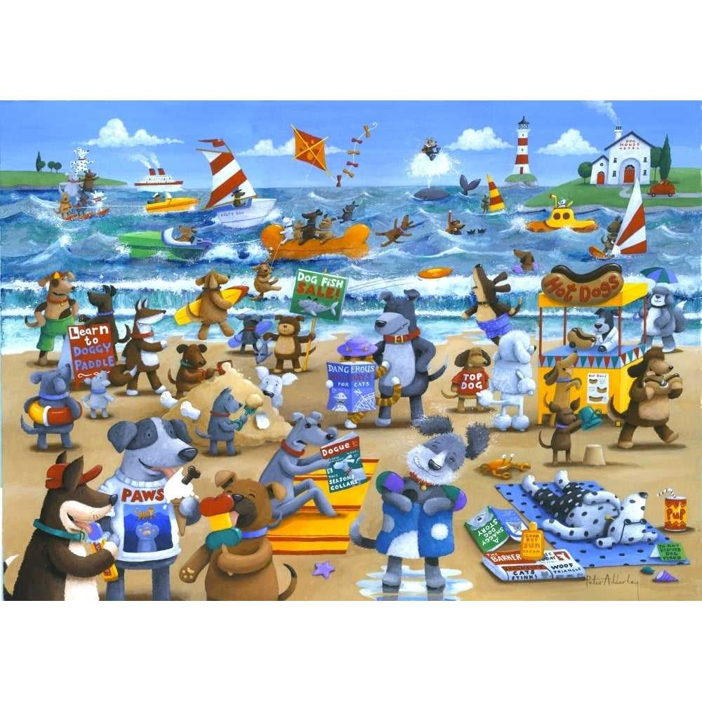 Dogs Beach Poster Print by Peter Adderley Image 2