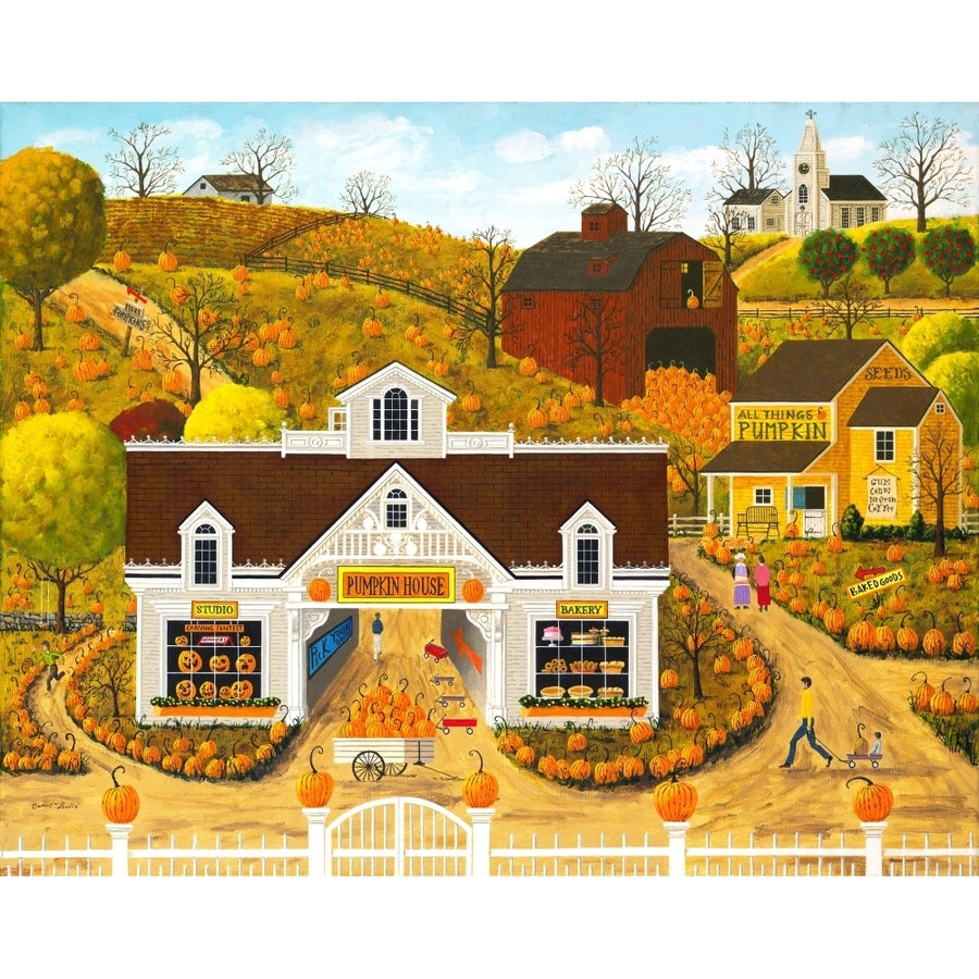 Pumpkin House Poster Print by Art Poulin Image 1