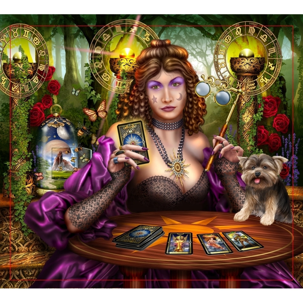 Reading The Gilded Tarot Poster Print by Ciro Marchetti Image 1