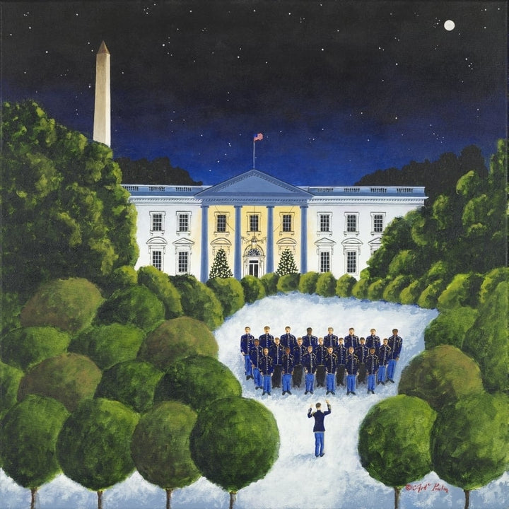 Christmas At The White House Poster Print by Art Poulin Image 1