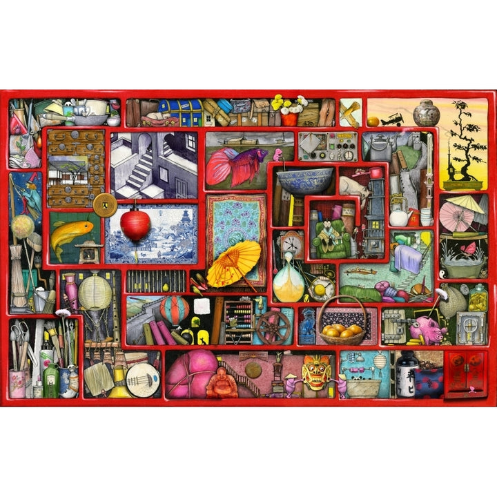 Big Red Box Poster Print by Colin Thompson Image 1