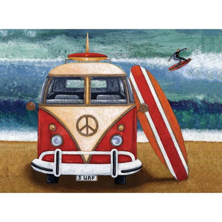 Volkswagon Surfboard Poster Print by Peter Adderley Image 2