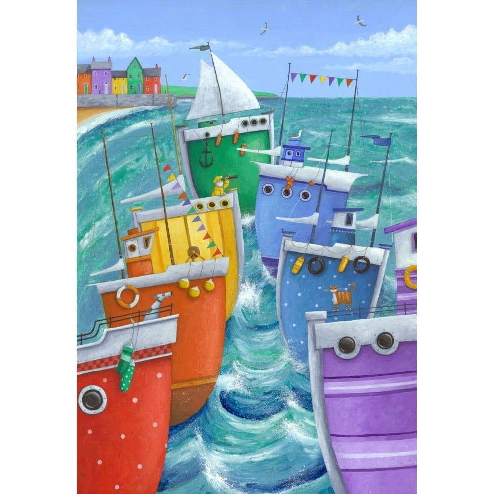 Rainbow Flotilla Poster Print by Peter Adderley Image 1