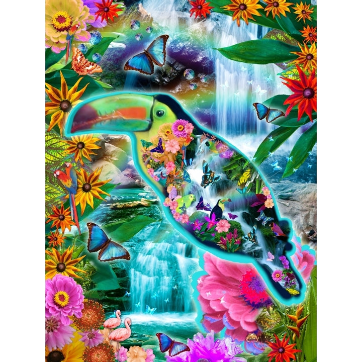 Happy Toucan Poster Print by Alixandra Mullins Image 1