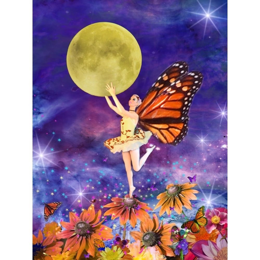 Pixie Ballerina Monarch Poster Print by Alixandra Mullins Image 1