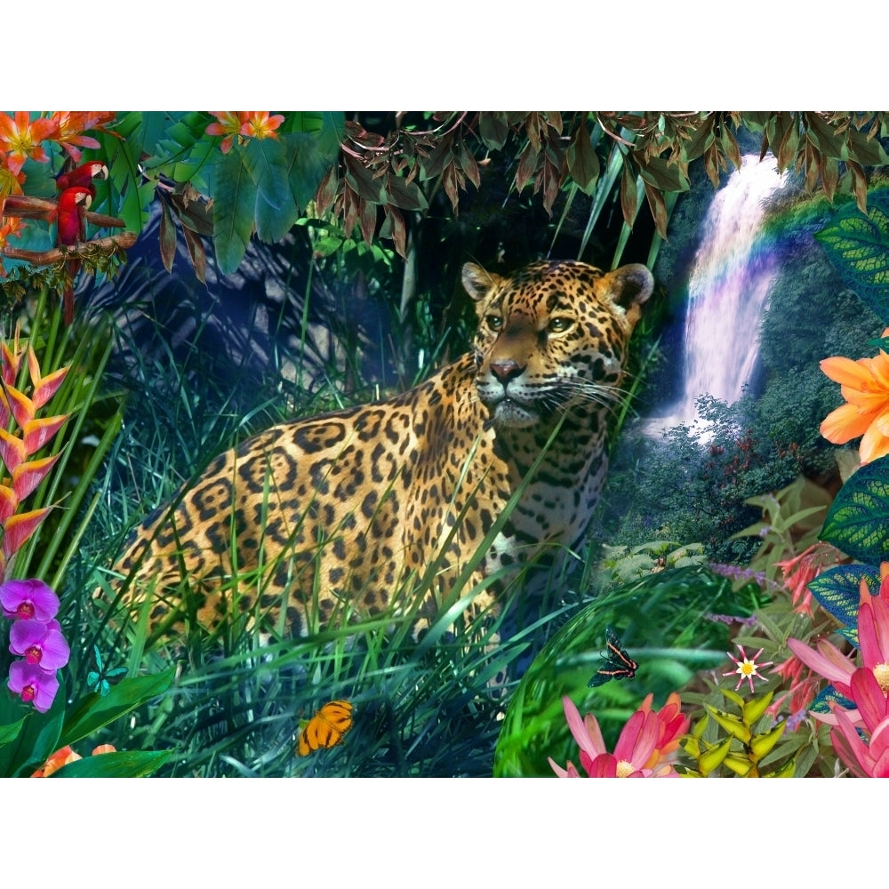 Jaguar Meadow Poster Print by Alixandra Mullins Image 2