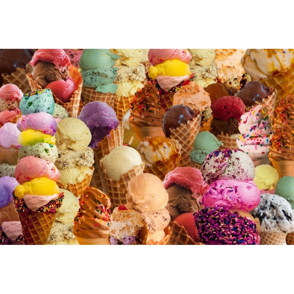 Ice Cream Crazy Poster Print by Alixandra Mullins Image 1