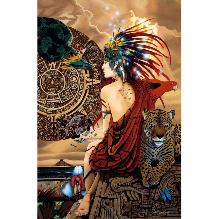 Aztec dawn Poster Print by Graeme Stevenson Image 1