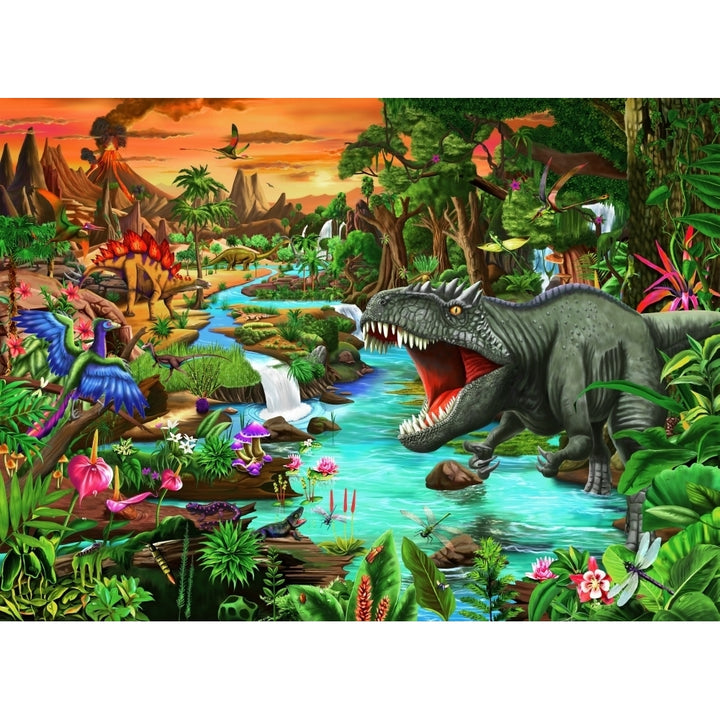 Jurassic Jungle Oasis Poster Print by Gerald Newton Image 2