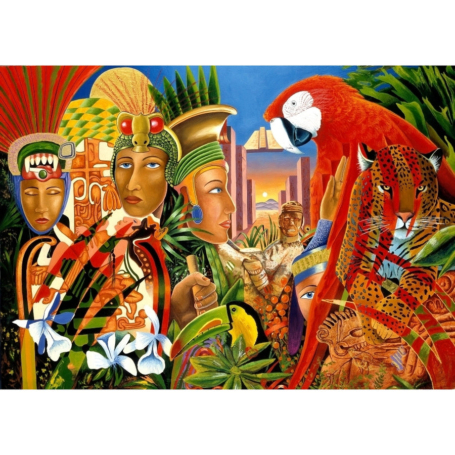 Aztec days Poster Print by Graeme Stevenson Image 1