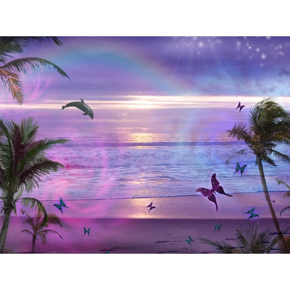 Purple Ocean Dream Poster Print by Alixandra Mullins Image 2