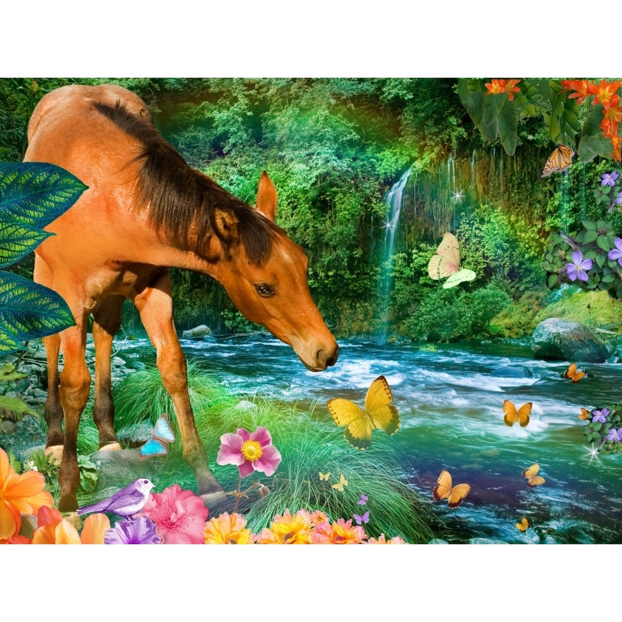 Little Brown Horse Poster Print by Alixandra Mullins Image 1