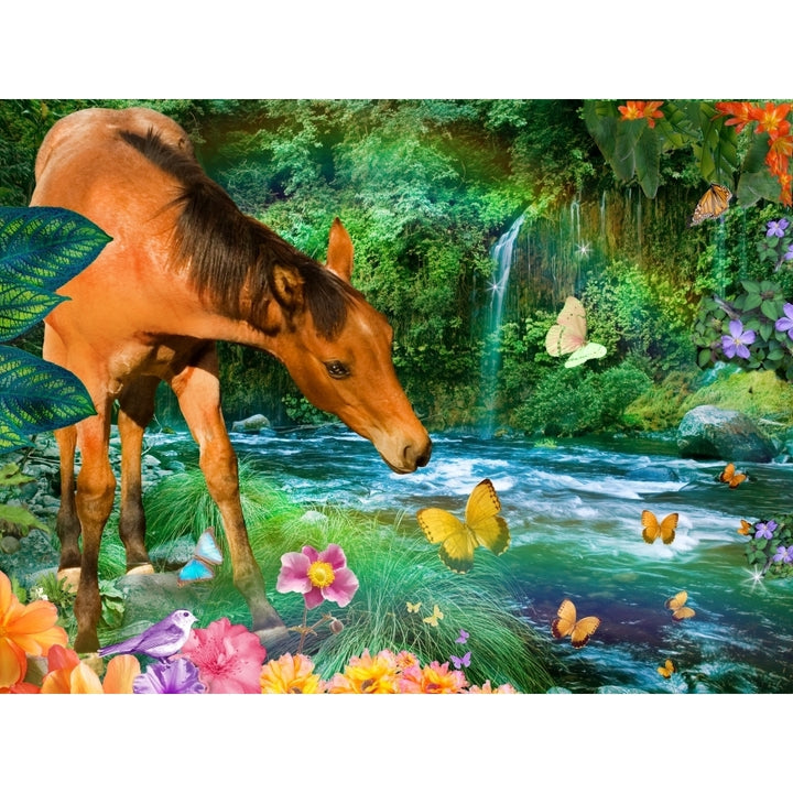 Little Brown Horse Poster Print by Alixandra Mullins Image 2