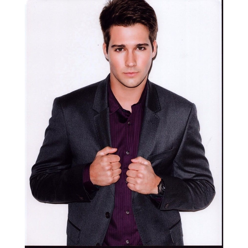 James Maslow In Gray Suit And Purple Shirt Photo Print - Item MVM00103 Image 1