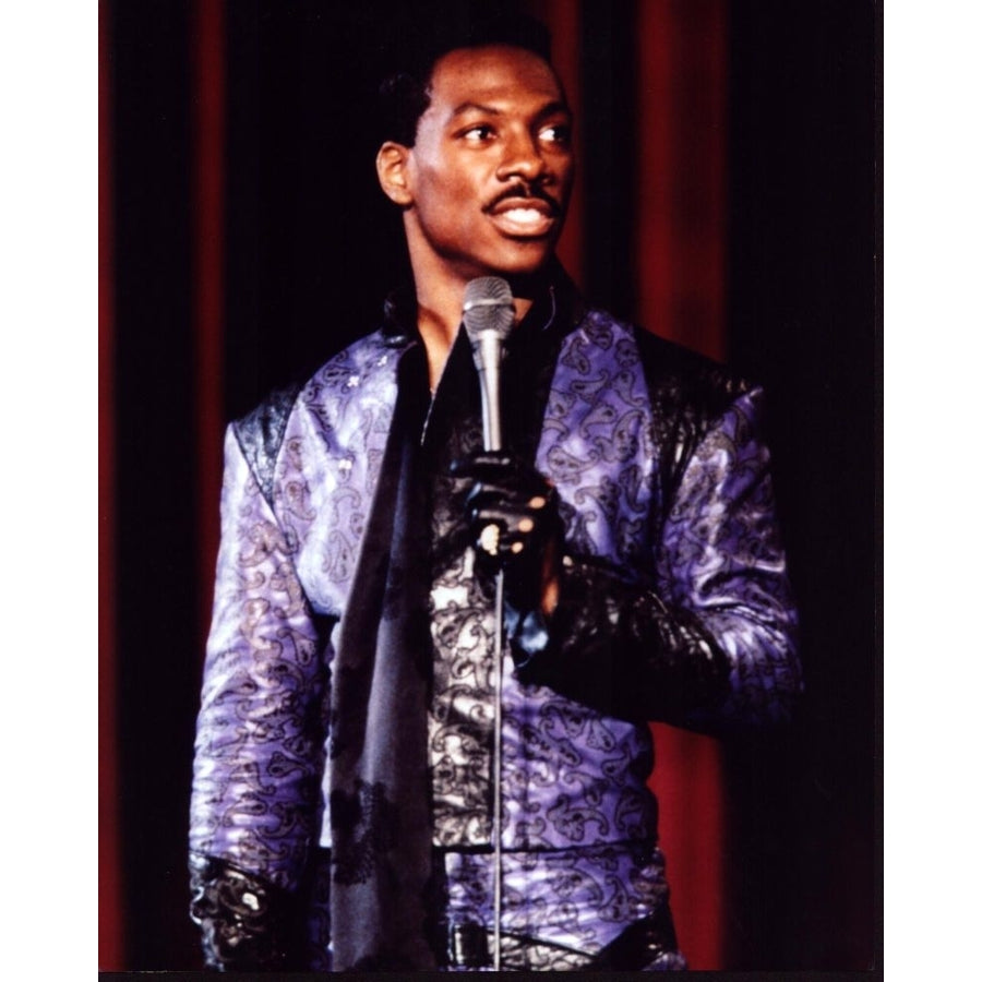 Eddie Murphy Wearing Purple Leather Suit In Eddie Murphy Raw Photo Print - Item MVM02144 Image 1