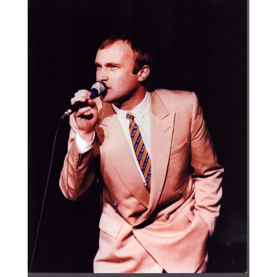 Phil Collins On Stage In Tan Suit Photo Print - Item MVM02779 Image 1