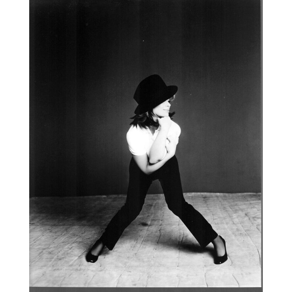 Paula Abdul Posing With Fedora Black And White Photo Print - Item MVM02746 Image 1