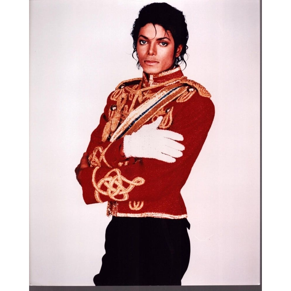 Michael Jackson In Red Beaded Jacket And Glove Photo Print - Item MVM02705 Image 1