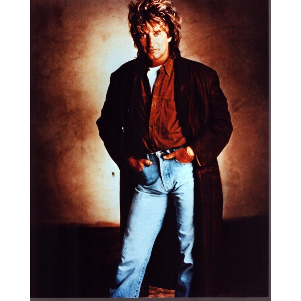 Rod Stewart In Long Brown Coat With Hands In Pockets Photo Print - Item MVM03231 Image 1