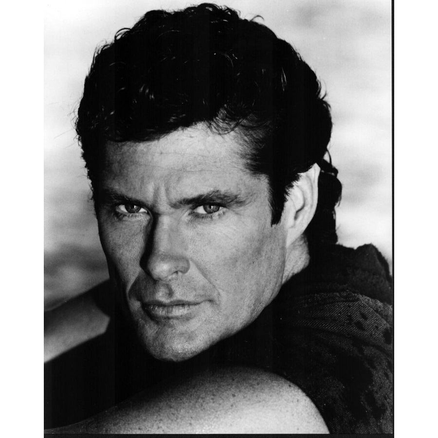 David Hasselhoff Headshot Black And White Photo Print - Item MVM00725 Image 1