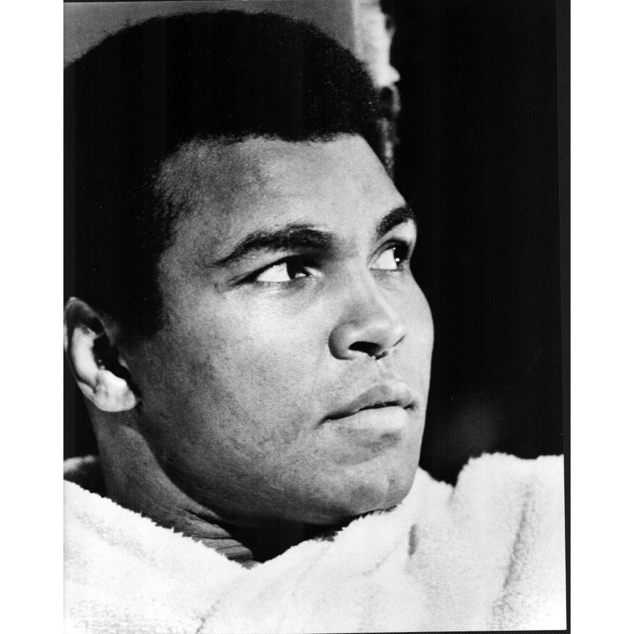 Muhammad Ali Close Up In Black And White Photo Print - Item MVM01296 Image 1