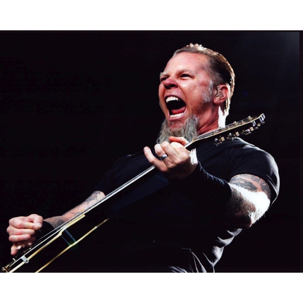 James Hetfield Yelling And Playing Guitar Photo Print - Item MVM04090 Image 1