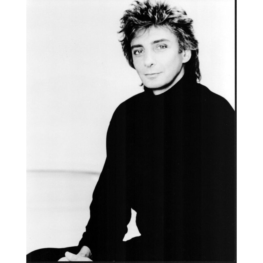 Barry Manilow In Turtleneck Black And White Photo Print - Item MVM04625 Image 1