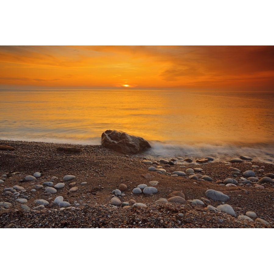 Canada Nova Scotia Pleasant Bay. Sunset on Gulf of St. Lawrence. Poster Print by Jaynes Gallery Image 1