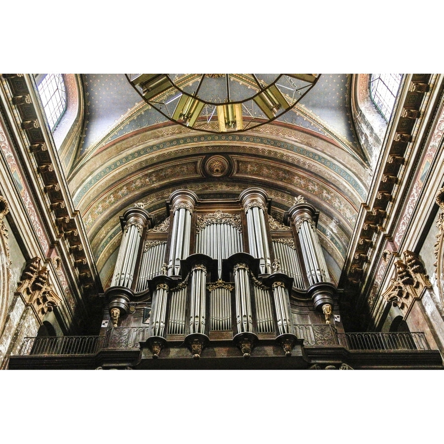 France Toulouse. Church of the Jacobins organ pipes. Poster Print by Hollice Looney Image 1