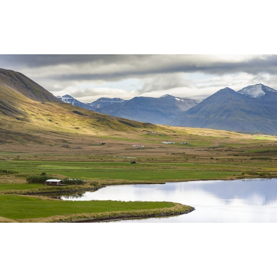 Landscape at Miklavatn Trollaskagi near Siglufjordur. Poster Print by Martin Zwick Image 1