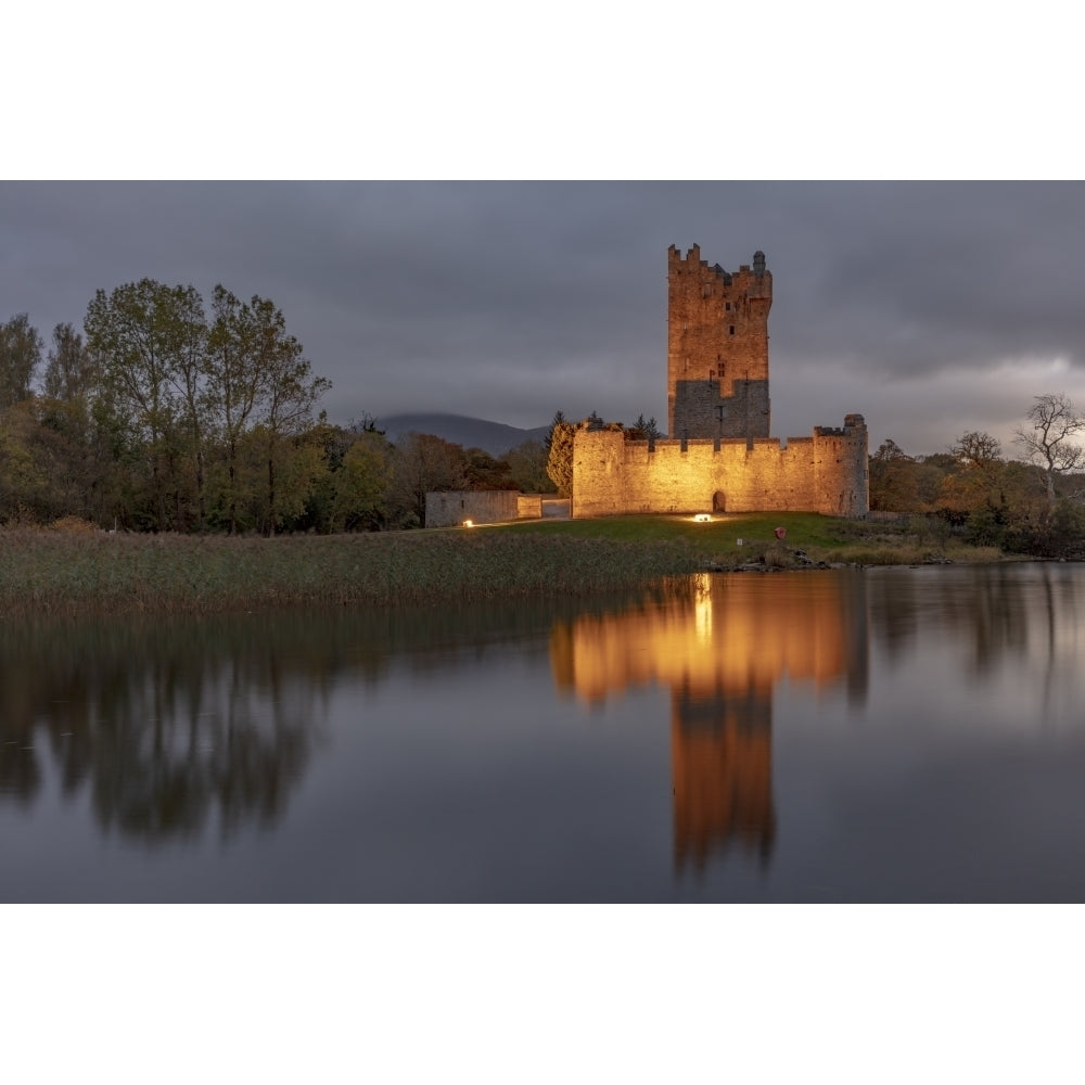 Historic Ross Castle at dusk in Killarney National Park Ireland Poster Print by Chuck Haney Image 1