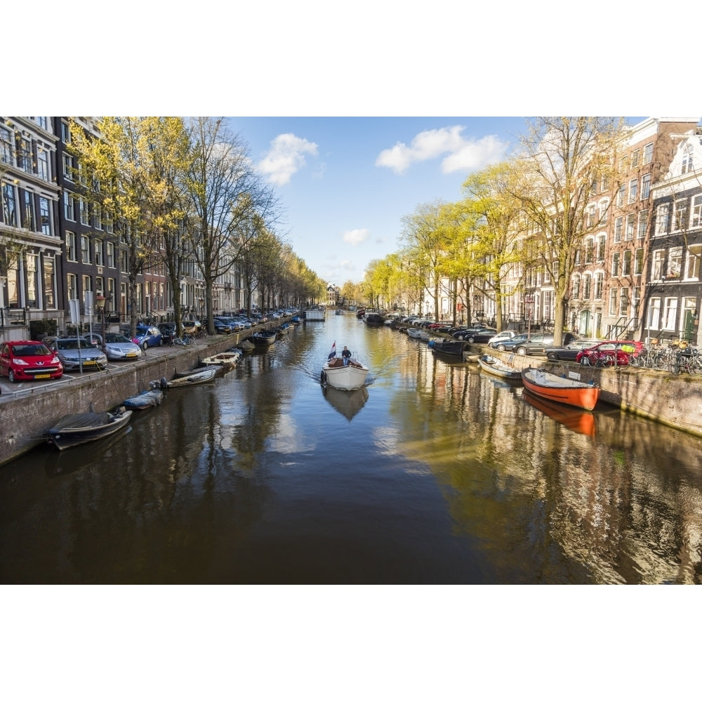 Canal central Amsterdam Netherlands Poster Print by Peter Adams Image 1