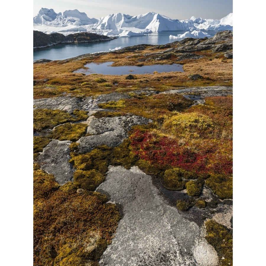 Ilulissat Icefjord UNESCO also called kangia or Ilulissat Kangerlua at Disko Bay. Greenland Poster Print by Martin Zwick Image 1